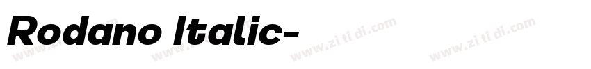 Rodano Italic字体转换 Rodano Italic字体转换